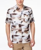 Tasso Elba Men's Tropical-print Short-sleeve Classic-fit Shirt, Only At Macy's