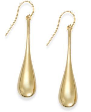Signature Gold Teardrop Earrings In 14k Gold