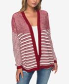 Roxy Juniors' Relax By Choice Mixed-knit Cardigan