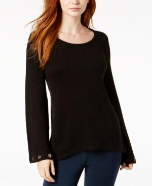 Kensie Soft Grommet-sleeve Sweater