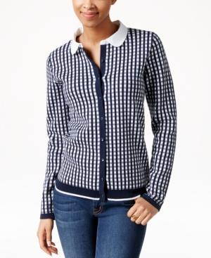 Tommy Hilfiger Kelly Gingham-print Cardigan