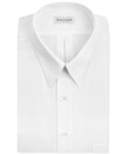 Van Heusen Big And Tall Wrinkle-free Poplin White Solid Dress Shirt