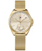 Tommy Hilfiger Women's Casual Sport Gold-tone Mesh Bracelet Watch 36mm 1781757