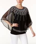 Alfani Embroidered Poncho, Only At Macy's