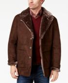 Tasso Elba Men's Faux-leather Coat, Created For Macy's