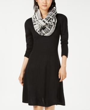 Sequin Hearts Juniors' Scarf A-line Sweater Dress