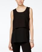 Alfani Petite Sleeveless Popover Blouse, Only At Macy's