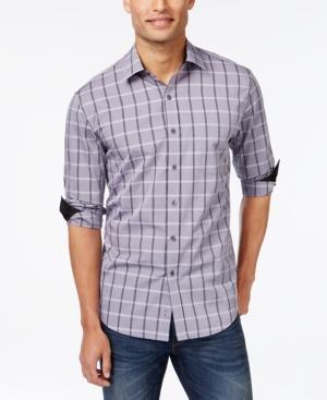 Tasso Elba Large-check Shirt, Only At Macy's