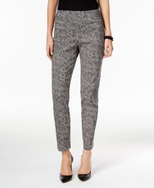 Jm Collection Printed Pull-on Ankle Pants, Only At Macy's