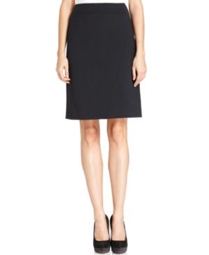 Tahari By Asl Skirt, Pinstriped Straight
