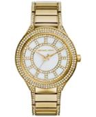 Michael Kors Women's Kerry Crystal Accent Gold-tone Stainless Steel Bracelet Watch 38mm Mk3312