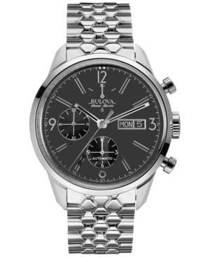 Bulova Accuswiss Men's Automatic Chronograph Murren Stainless Steel Bracelet Watch 41mm 63c119