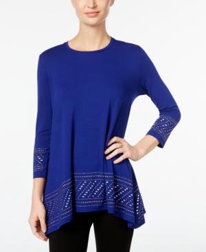 Jm Collection Embellished Tunic Top, Only At Macy's