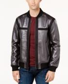 Guess Men's Fleece-lined Bonded Metallic Jacket