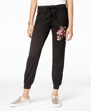 Ultra Flirt Juniors' Embroidered Jogger Pants
