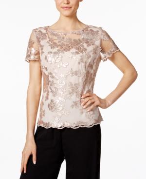 Alex Evenings Embellished Lace Blouse