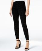 Maison Jules Flocked Skinny Pants, Created For Macy's