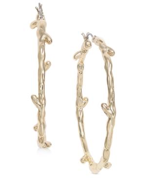 I.n.c. Gold-tone Twig Hoop Earrings, Created For Macy's