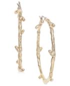 I.n.c. Gold-tone Twig Hoop Earrings, Created For Macy's
