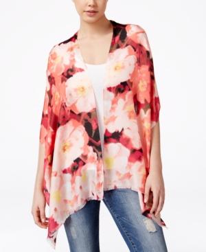 Calvin Klein Glassy Floral Silk Scarf