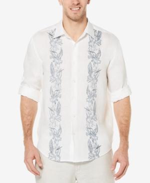 Cubavera Men's 100% Linen Tropical Print Shirt