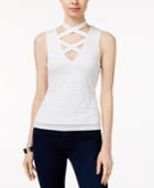 Lily Black Juniors' Crisscross-strap Tank Top, Only At Macy's