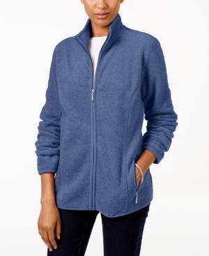 Karen Scott Fleece Jacket, Only At Macy's