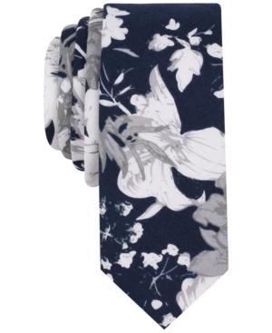Penguin Men's Burr Floral Cotton Skinny Tie