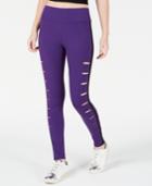 Material Girl Active Juniors' Ripped Athletic Leggings, Created For Macy's