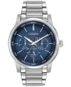 Citizen Men's Dress Eco-drive Stainless Steel Bracelet Watch 44mm Bu2010-57l