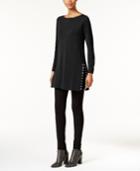 Ny Collection Petite Grommet-trim Tunic