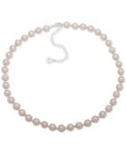 Anne Klein Silver-tone Imitation Pearl Collar Necklace, 16 + 3 Extender