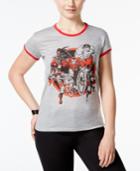 Mighty Fine Juniors' Marvel The Avengers Contrast Graphic T-shirt