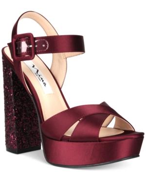 Nina Savita Evening Platform Evening Sandals Women's Shoes