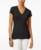 Inc International Concepts Ribbed V-neck Top, Created For Macy's