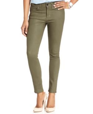 Else Jeans Skinny Jeans, Green-wash