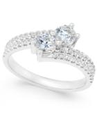 Diamond Two-stone Engagement Ring (1 Ct. T.w.) In 14k Gold Or 14k White Gold