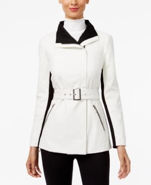 Inc International Concepts Faux-leather Contrast Moto Jacket, Only At Macy's