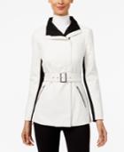 Inc International Concepts Faux-leather Contrast Moto Jacket, Only At Macy's