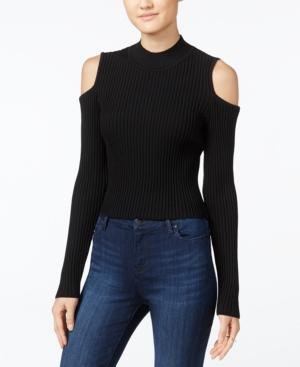 Jessica Simpson Albia Cropped Cold-shoulder Sweater