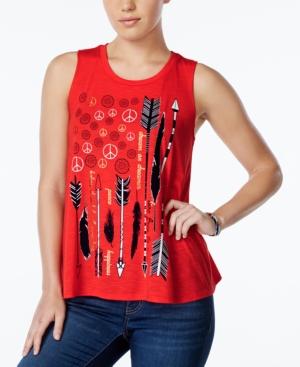 Self Esteem Juniors' Peace Dream Foil Graphic Tank