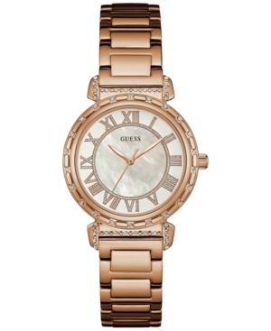 Guess Women's South Hampton Rose Gold-tone Stainless Steel Bracelet Watch 38mm U0831l2
