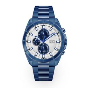 Men's Esq0135 Blue Ip Stainless Steel Chronograph Bracelet Watch