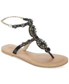 Dolce By Mojo Moxy St. Tropez Embellished Flat Sandals Women's Shoes