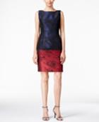 B Michael Colorblocked Sheath Dress