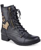 G By Guess Bronson Lace-up Combat Boots Women's Shoes