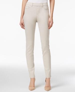 Charter Club Petite Pull-on Stretch Twill Pants, Only At Macy's