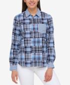 Tommy Hilfiger Cotton Patchwork Shirt, Only At Macy's