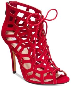 Chelsea & Zoe Phemie Cutout Lace-up Booties Women's Shoes
