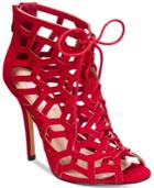 Chelsea & Zoe Phemie Cutout Lace-up Booties Women's Shoes